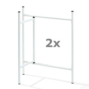 Eiermann 3 Trestle (Set of 2) 78 cm|78 cm|White