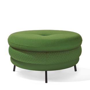 Pouf Fat Tom 3-layer, with legs|Green