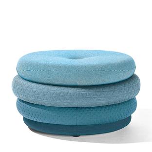 Pouf Fat Tom 4-layer, without legs|Blue