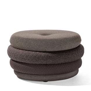 Pouf Fat Tom 4-layer, without legs|Brown