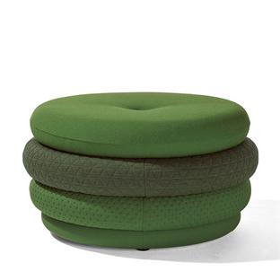 Pouf Fat Tom 4-layer, without legs|Green