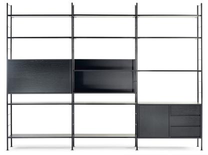 DHS10 Hirche Living Room Shelf Black-Black