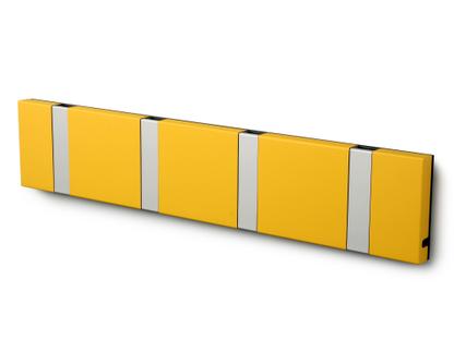 Knax 4 hooks|Aluminium|MDF yellow lacquered