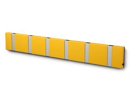 Knax 6 hooks|Aluminium|MDF yellow lacquered