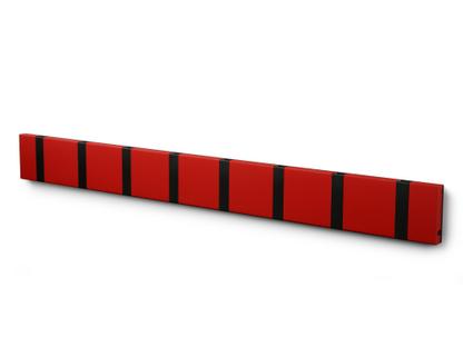 Knax 8 hooks|Black|MDF red lacquered