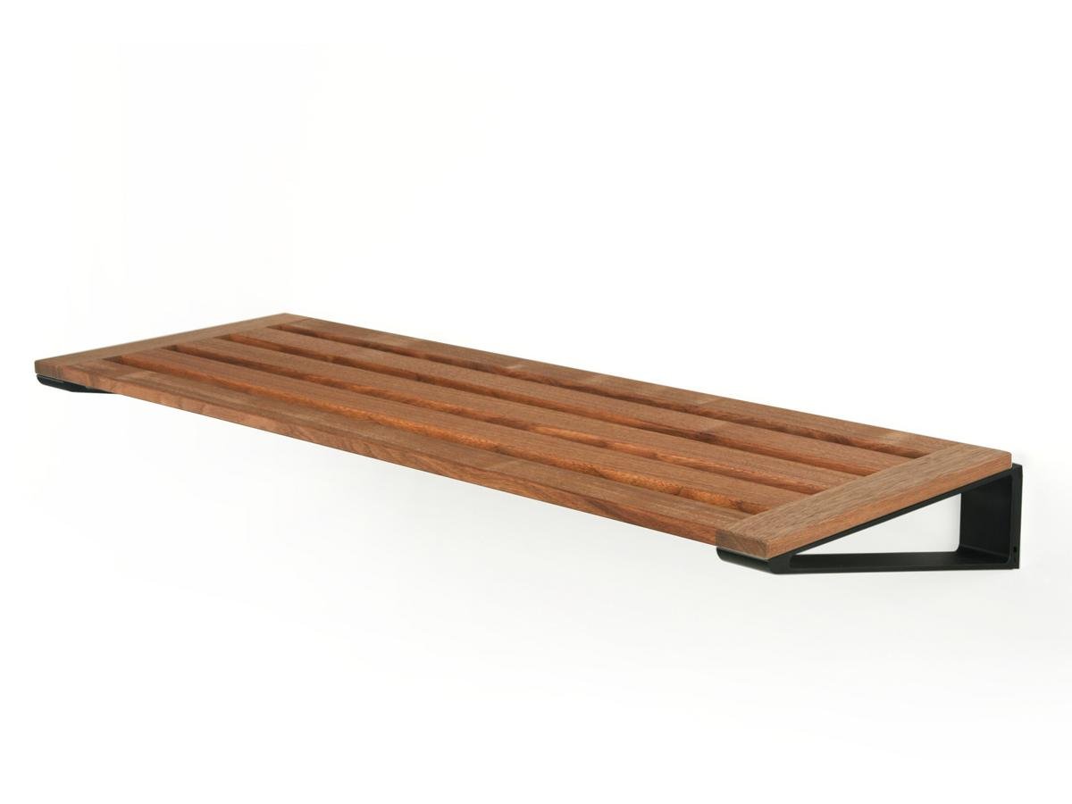 walnut shoe rack