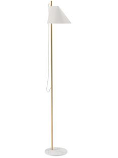 Yuh Floor Lamp White/brass