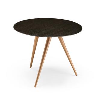 Turn High (H 43 x Ø 55 cm)|Ash black|Oak natural