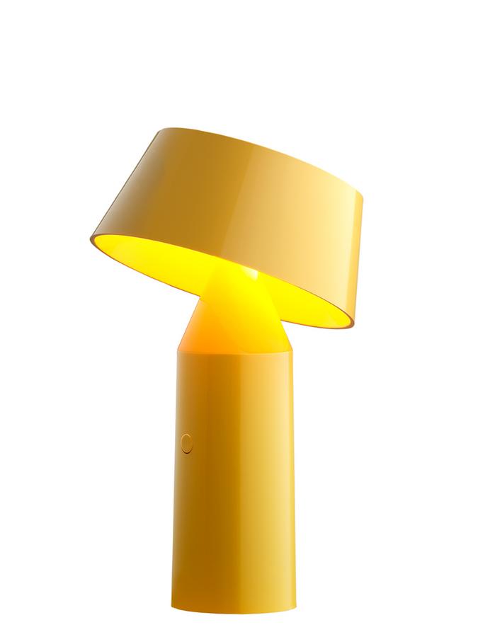 yellow table lamp