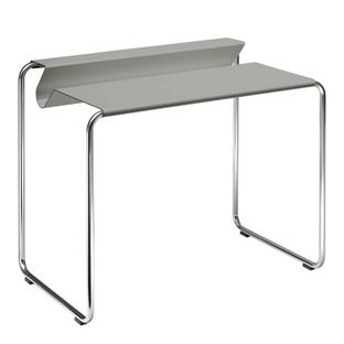 PS07 Secretary Aluminium white (RAL 9006)|Without desk pad|chromed