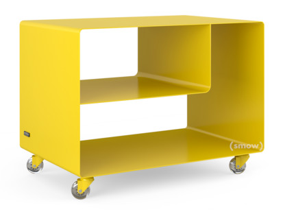 Trolley R 106N Self-coloured|Traffic yellow (RAL 1023)|Transparent castors