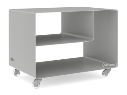 Trolley R 106N Self-coloured|Aluminium white (RAL 9006)|Transparent castors