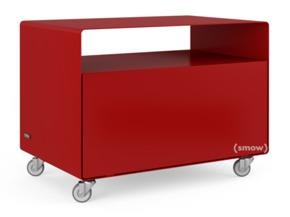 Trolley R 107N Self-coloured|Ruby red (RAL 3003)|Industrial castors
