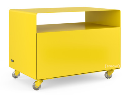 Trolley R 107N Self-coloured|Traffic yellow (RAL 1023)|Transparent castors