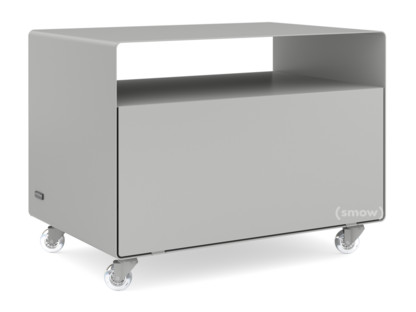 Trolley R 107N Self-coloured|Aluminium white (RAL 9006)|Transparent castors