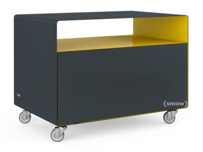 Trolley R 107N Bicoloured|Anthracite grey (RAL 7016) - Traffic yellow (RAL 1023)|Industrial castors