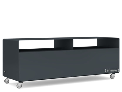 TV Lowboard R 109N Self-coloured|Anthrazite grey (RAL 7016)|Industrial castors