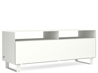TV Lowboard R 109N Self-coloured|Pure white (RAL 9010)|Sledge base lacquered in same colour as unit exterior