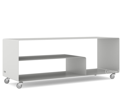 Sideboard R 111N Self-coloured|Aluminium white (RAL 9006)|Industrial castors