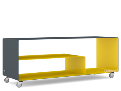 Sideboard R 111N Bicoloured|Anthracite grey (RAL 7016) - Traffic yellow (RAL 1023)|Industrial castors