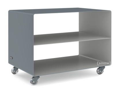 Trolley R 103N Bicoloured|Basalt grey (RAL 7012) - White aluminium (RAL 9006)|Transparent castors