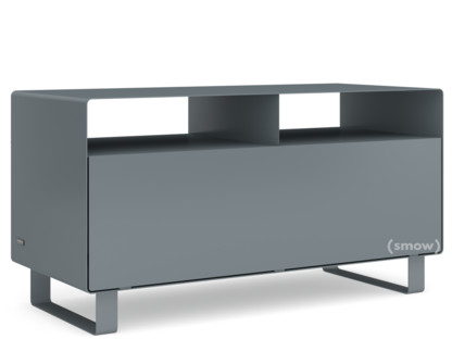 TV Lowboard R 108N Basalt grey (RAL 7012)|Sledge base lacquered in same colour as unit exterior
