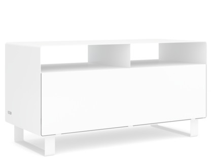 TV Lowboard R 108N Signal white (RAL 9003)|Sledge base lacquered in same colour as unit exterior