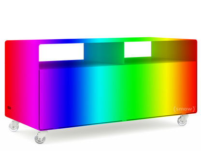 TV Lowboard R 108N RAL Metallic Colour|Transparent castors