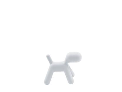 Puppy Small (H 34,5 x W 26 x D 42,5 cm)|Polyethylene (intended for use outdoors)|Matt white (1700 C)