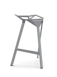 Stool_One 670 mm kitchen height|Grey shiny (5254)