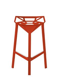 Stool_One 670 mm kitchen height|Red matt (5085)