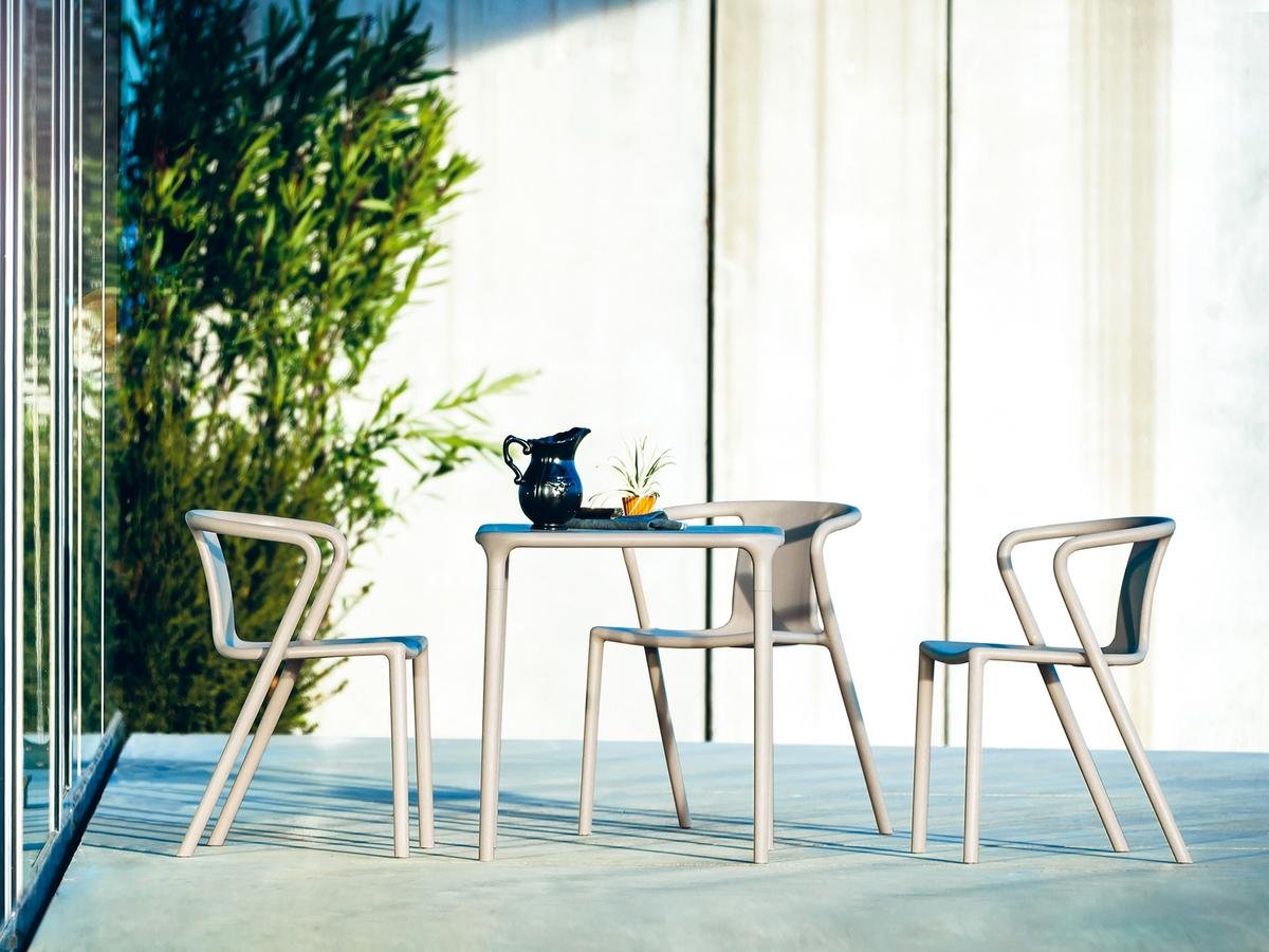 Air-Table Outdoor, Square (65 x 65 cm), Beige | Magis