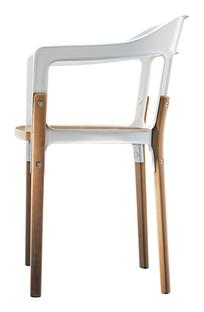 Steelwood Chair White