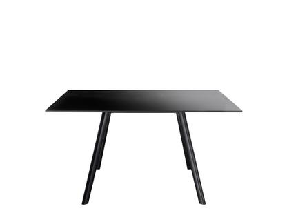 Pilo 139 x 139 cm|Legs black, table top black