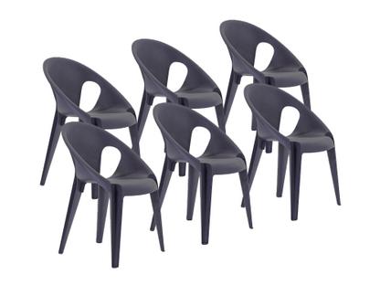 Bell Chair Set Set of 6|Midnight