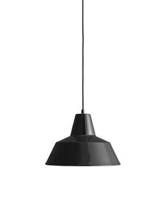 Workshop Lamp W3 (Ø 35 cm)|Shiny black