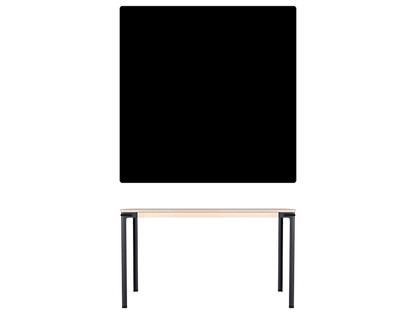 Seiltänzer Table 75 x 120 x 120 cm|Linoleum black|Black