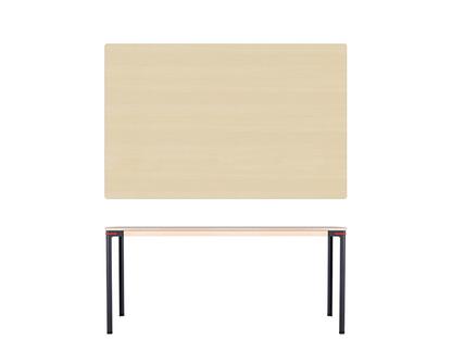 Seiltänzer Table 75 x 160 x 90 cm|Ash white oiled|Red