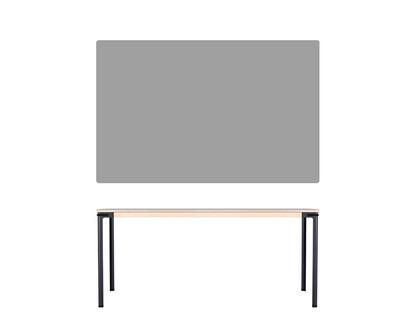 Seiltänzer Table 75 x 160 x 90 cm|Linoleum grey|Black