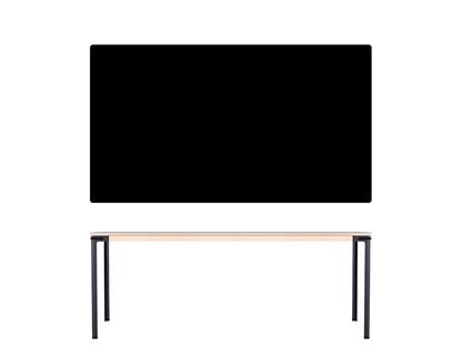 Seiltänzer Table 75 x 190 x 90 cm|Linoleum black|Black