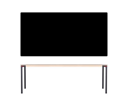 Seiltänzer Table 75 x 220 x 90 cm|Linoleum black|Red