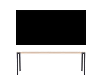 Seiltänzer Table 75 x 220 x 90 cm|Linoleum black|Black