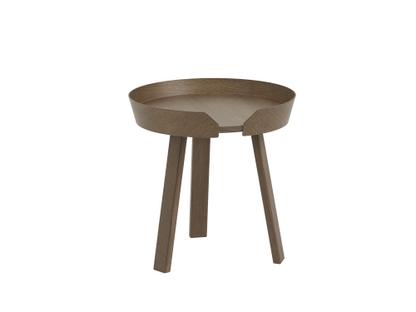 Around Coffee Table Small (H 46 x Ø 45 cm)|Dark brown stained ash