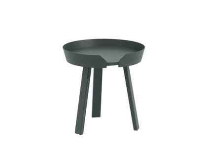 Around Coffee Table Small (H 46 x Ø 45 cm)|Ash dark green