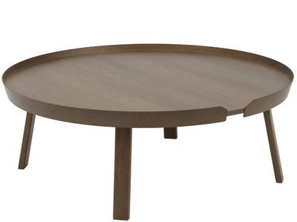 Around Coffee Table XL (H 36 x Ø 95 cm)|Dark brown stained ash