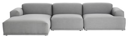 Connect Sofa Lounge 3 Seater|Lounge-Modul left|Fabric Remix light grey