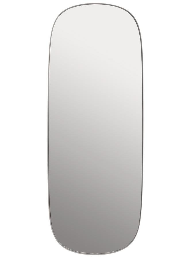 Muuto Framed Mirror Large Frame Grey Glass Clear By Anderssen Framed Mirror Large Frame Grey Glass Clear