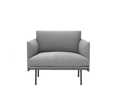 Outline Studio Chair Fabric Steelcut Trio grey