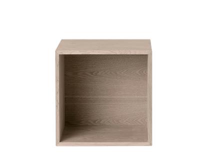 Stacked Storage System M (43,6 x 43,6 x 35 cm)|With backboard|Oak