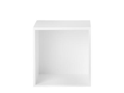 Stacked Storage System M (43,6 x 43,6 x 35 cm)|With backboard|White